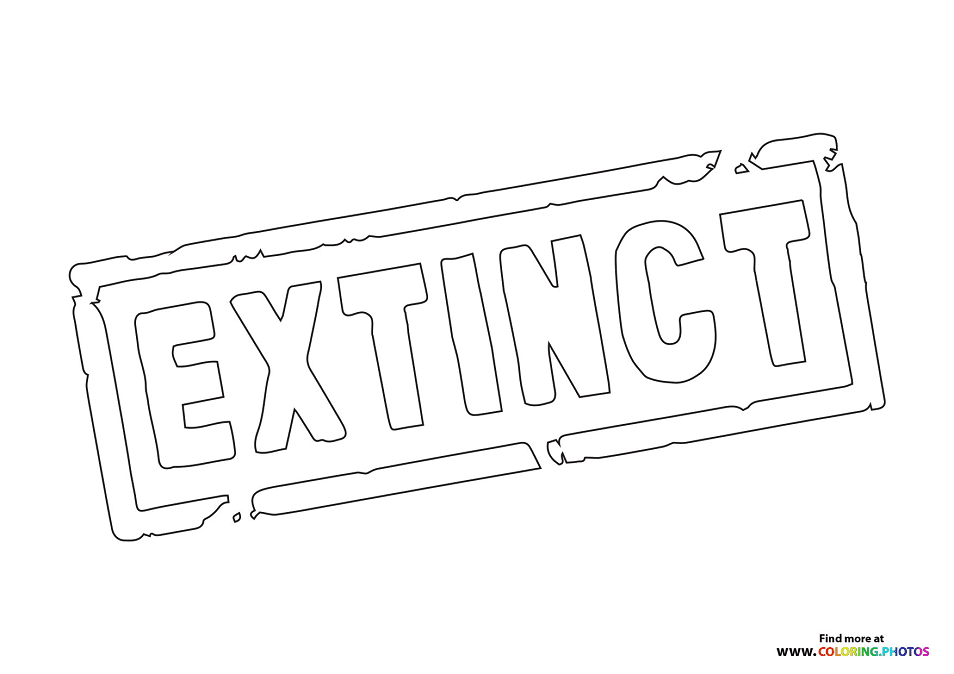 Logo Extinct Movie Coloring Pages