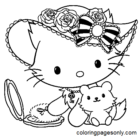 Lovely Charmmy Kitty and Sugar Coloring Pages