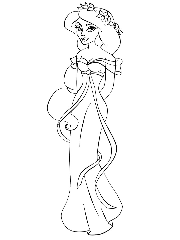 Lovely Giselle Coloring Pages