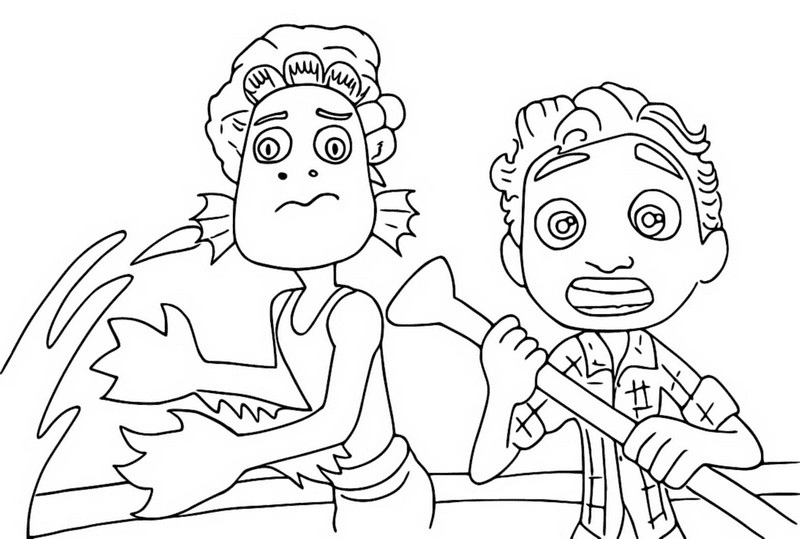 Luca and Alberto Coloring Pages