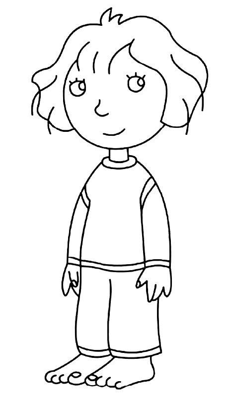 Lucy from 64 Zoo Lane Coloring Page