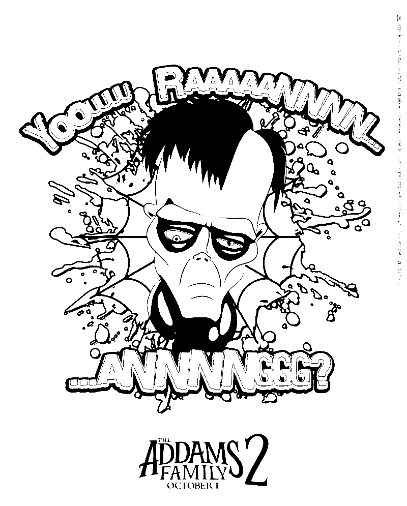 The Addams Family Coloring Pages Free Printable Coloring Pages