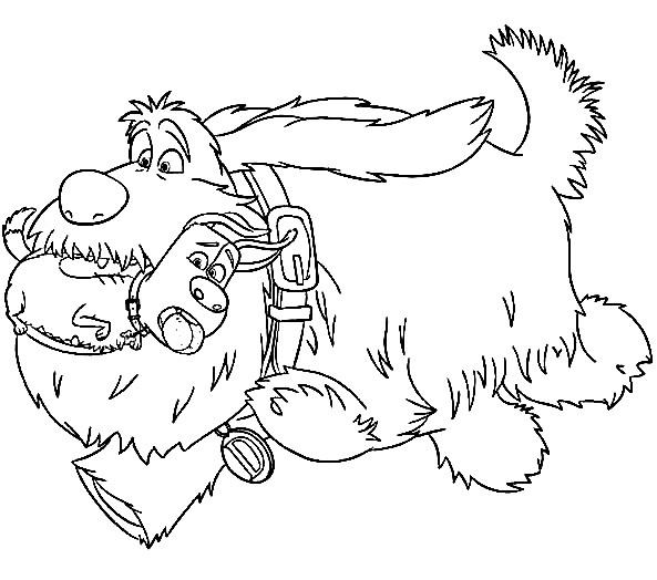 Max and Duke Coloring Pages