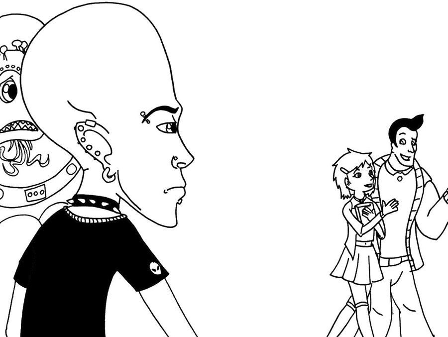 Megamind Free Coloring Page