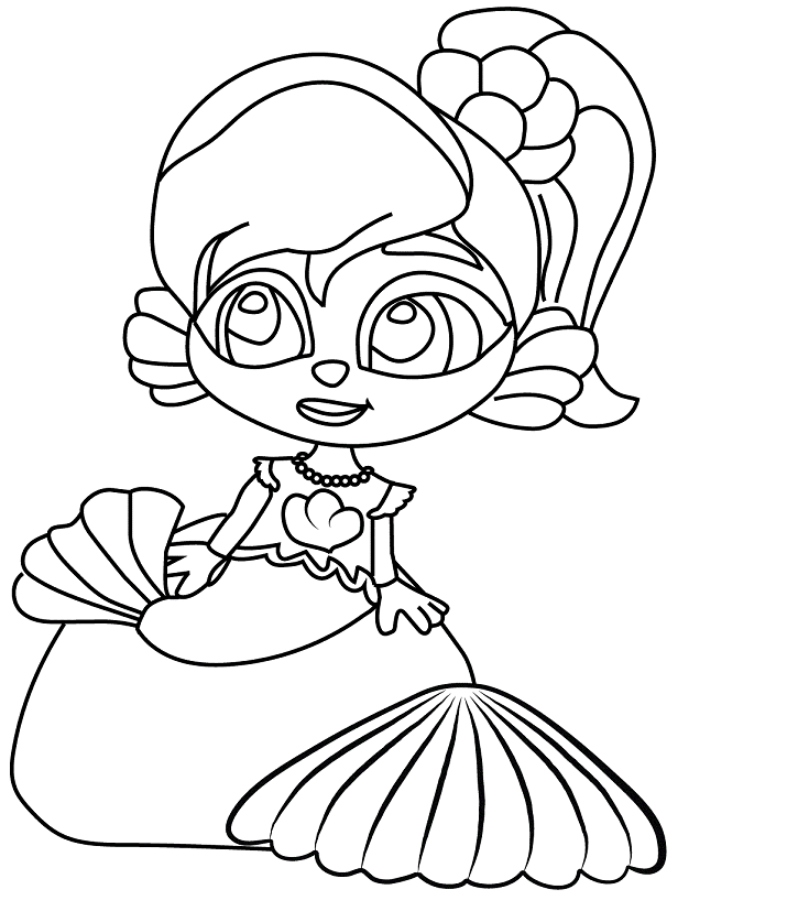 Melusine from Super Monsters Coloring Pages