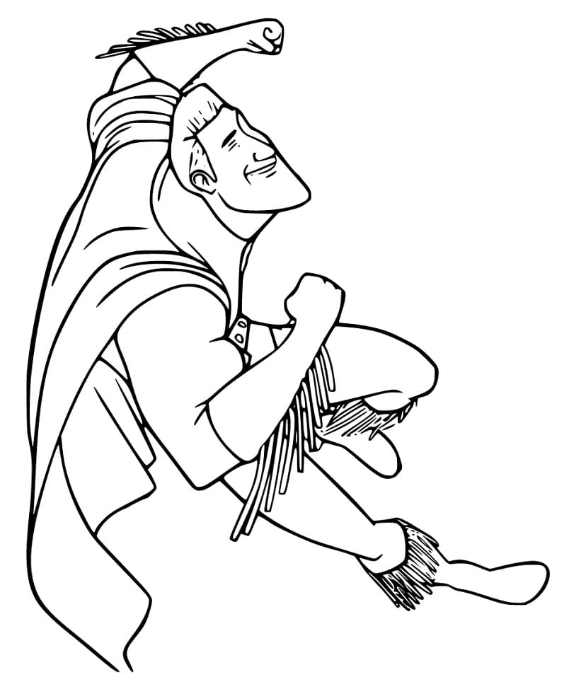 Metro Man Flying Coloring Pages