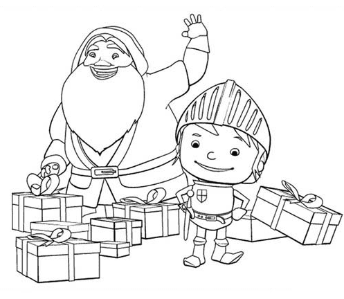 Майк и Санта-Клаус из «Рыцаря Майка»