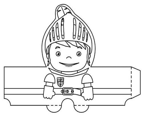 Mike The Knight Papercraft Coloring Pages