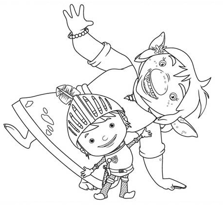 Mike and Ma Troll Coloring Page