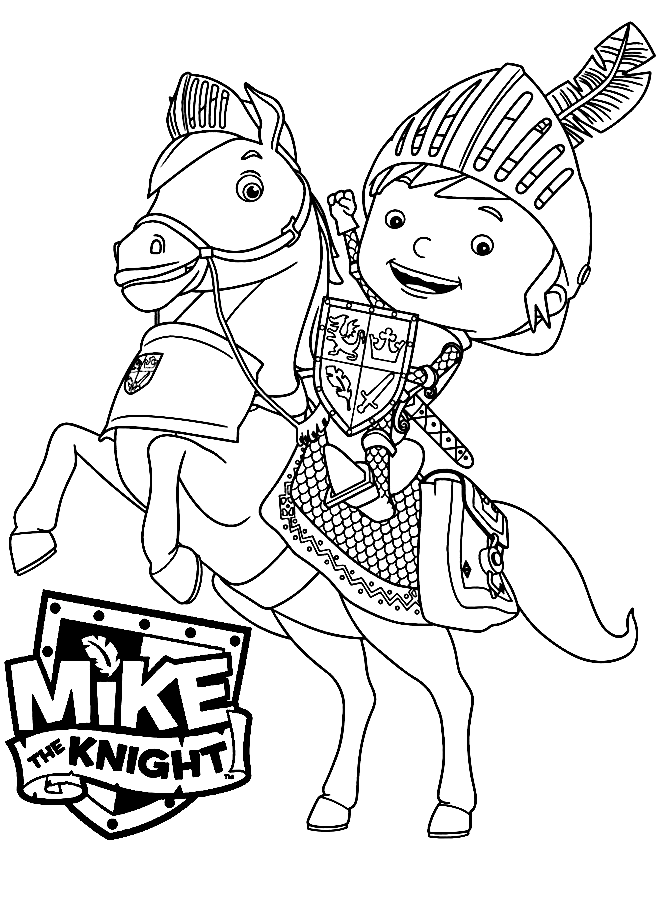 Mike mit Galahad aus Mike the Knight