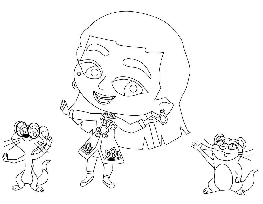 Mira, Mikku and Chikku from Mira, Royal Detective
