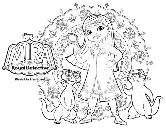 Mira, Royal Detective Coloring Page