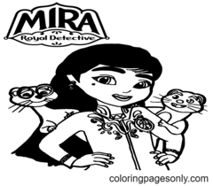 Mira, Royal Detective Coloring Pages