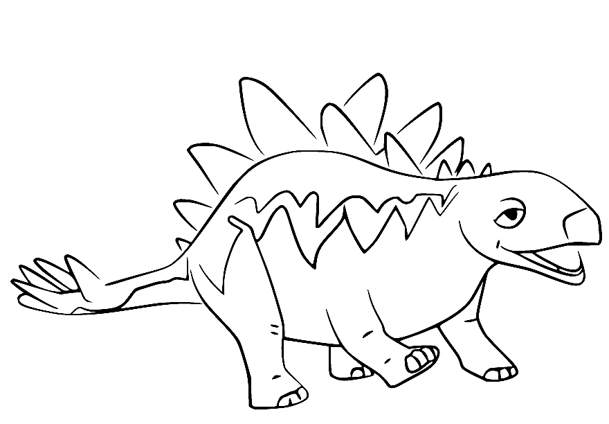 Morris Stegosaurus Coloring Pages
