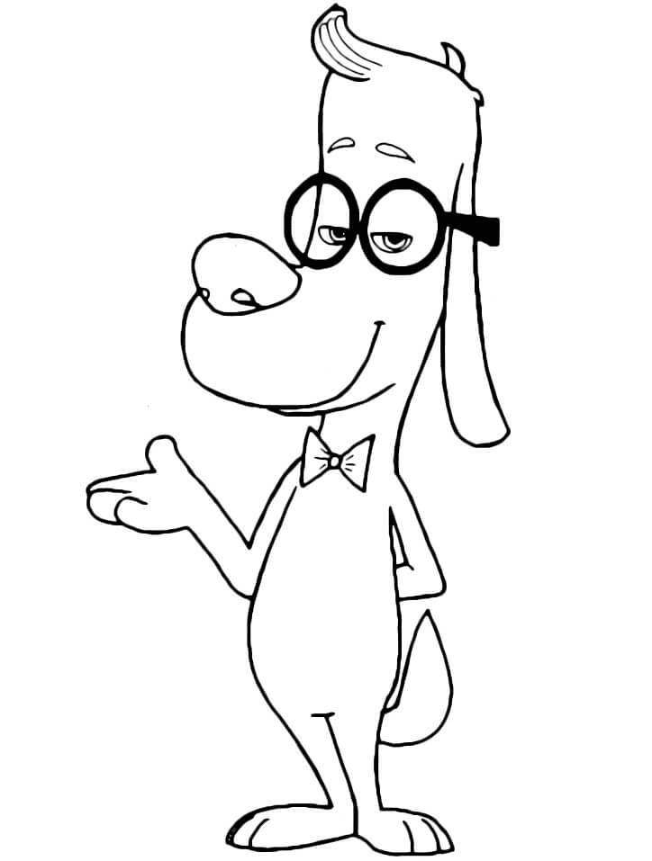 Mr. Peabody Coloring Page