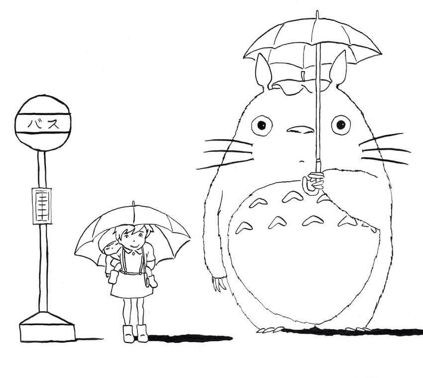 My Neighbor Totoro Coloring Page