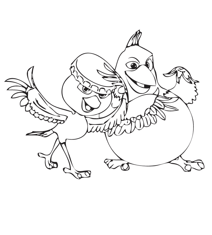 Nico and Pedro Coloring Page