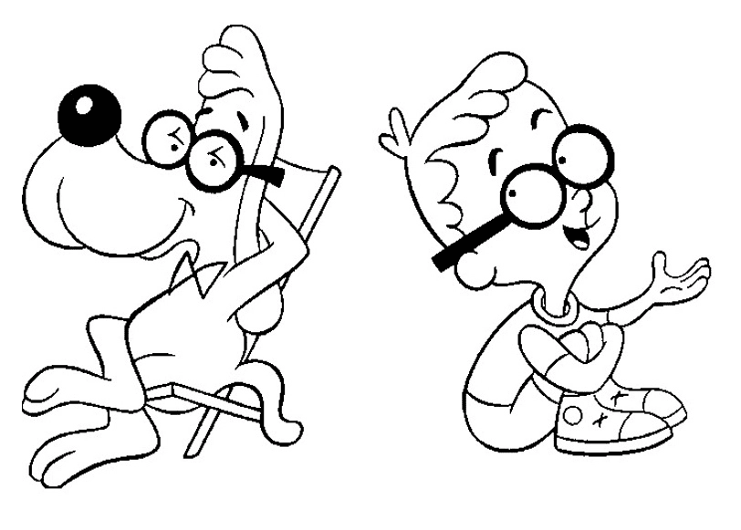 Peabody & Sherman Coloring Page
