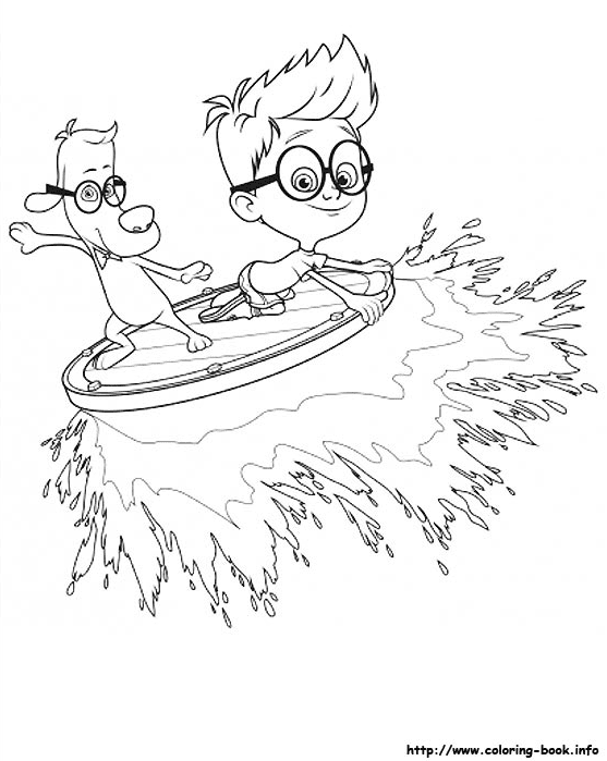 Peabody with Sherman Coloring Page