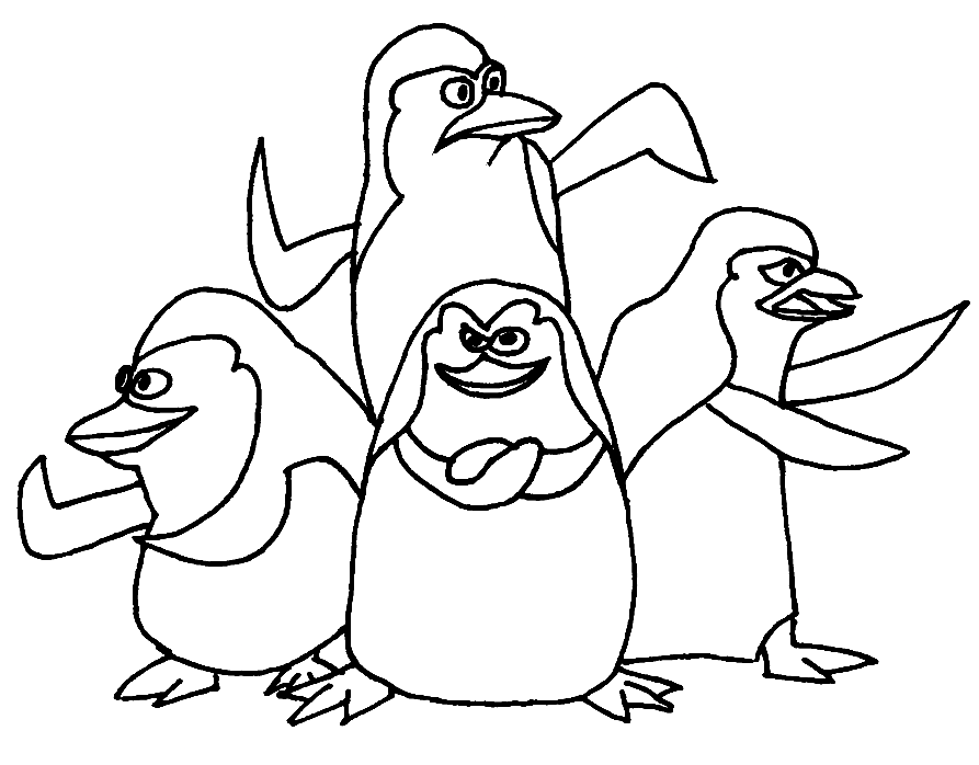 Pinguïns van Madagascar voor kinderen van Penguins of Madagascar