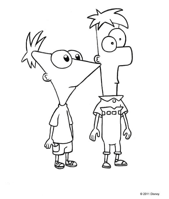 Phineas and Ferb Coloring Page