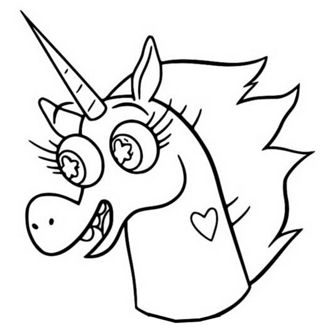 Pony Head Coloring Page