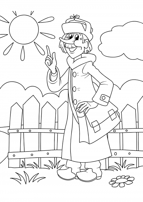 Postman Pechkin Coloring Pages