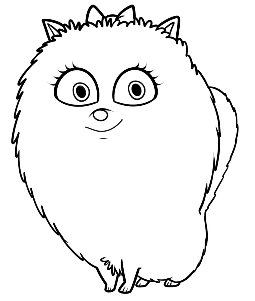 Pretty Gidget Coloring Pages
