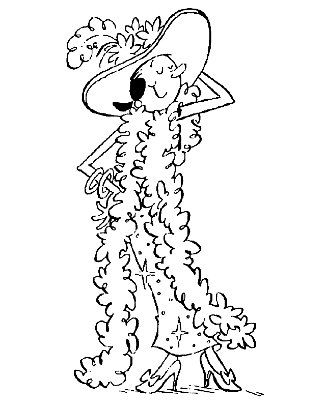 Pretty Olive Oyl Coloring Pages