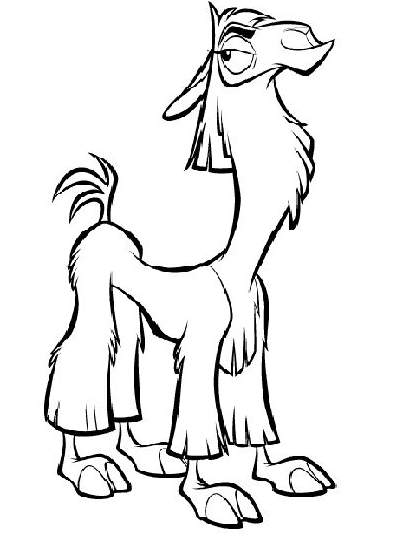 Printable Llama – Emperor’s New Groove Coloring Pages