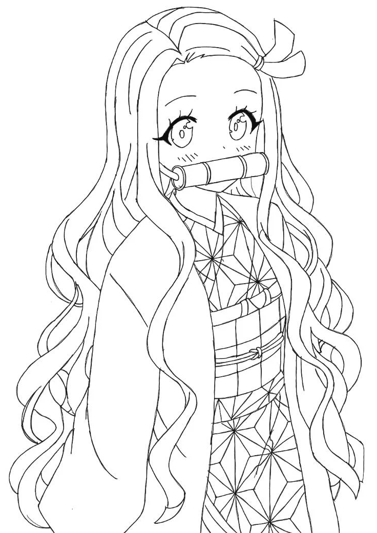 Nezuko From Demon Slayer Coloring Pages Xcolorings Com My XXX Hot Girl