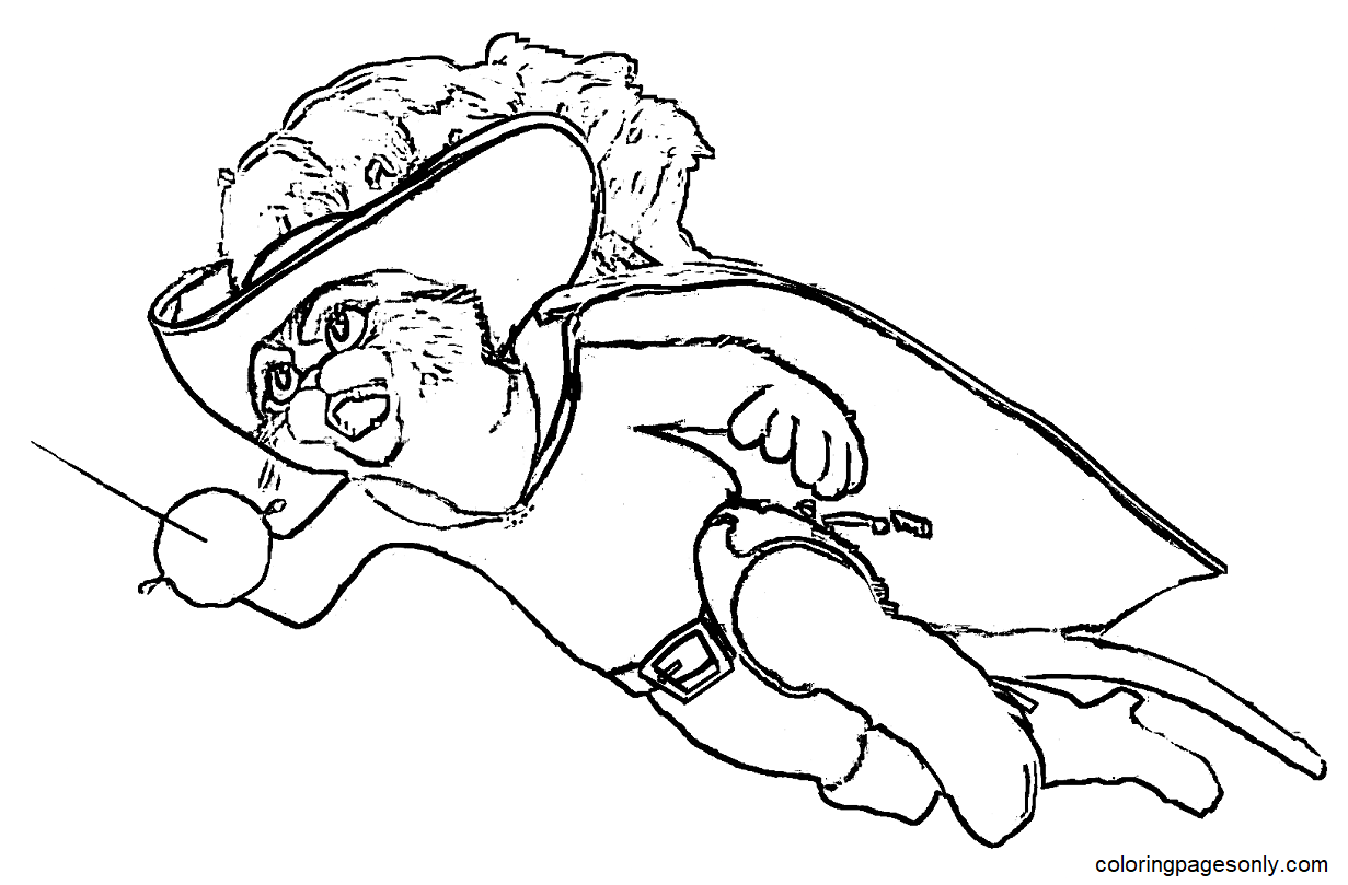 puss in boots coloring pages for kids