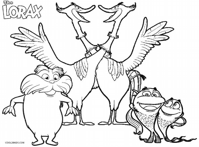 Printable The Lorax Coloring Page