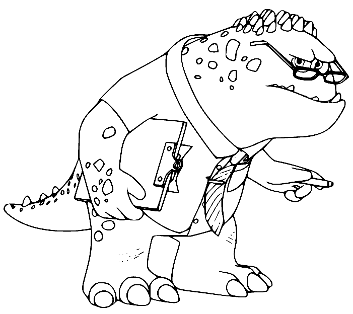 Professor Knight Coloring Page
