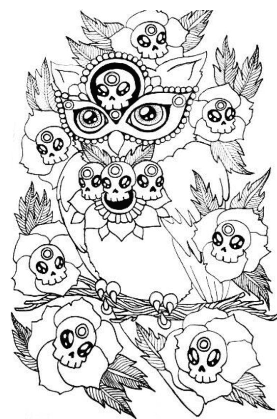 Psychedelic Free Coloring Page