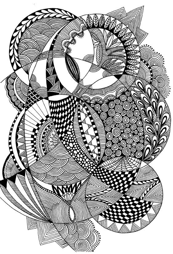 Psychedelic to Print Coloring Pages