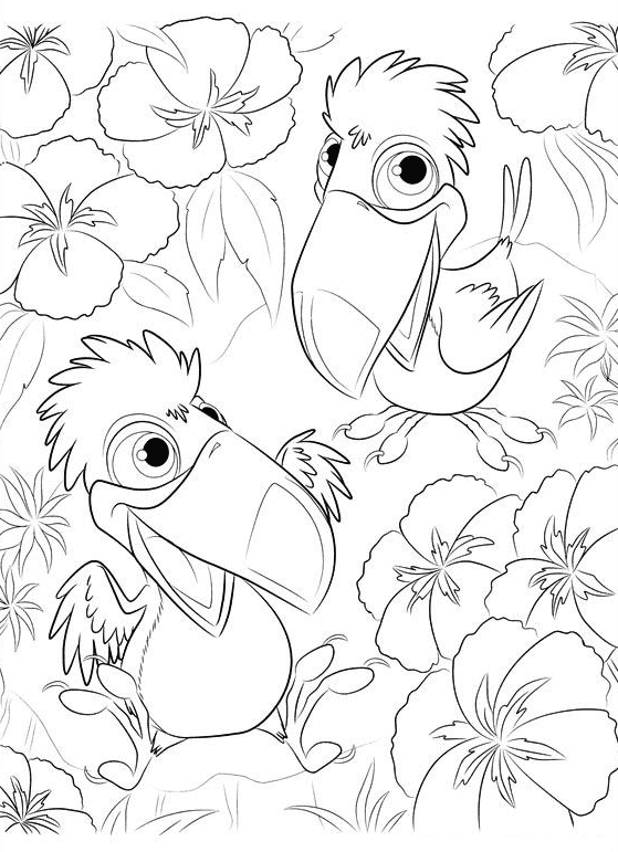 Rafael And Eva Coloring Pages