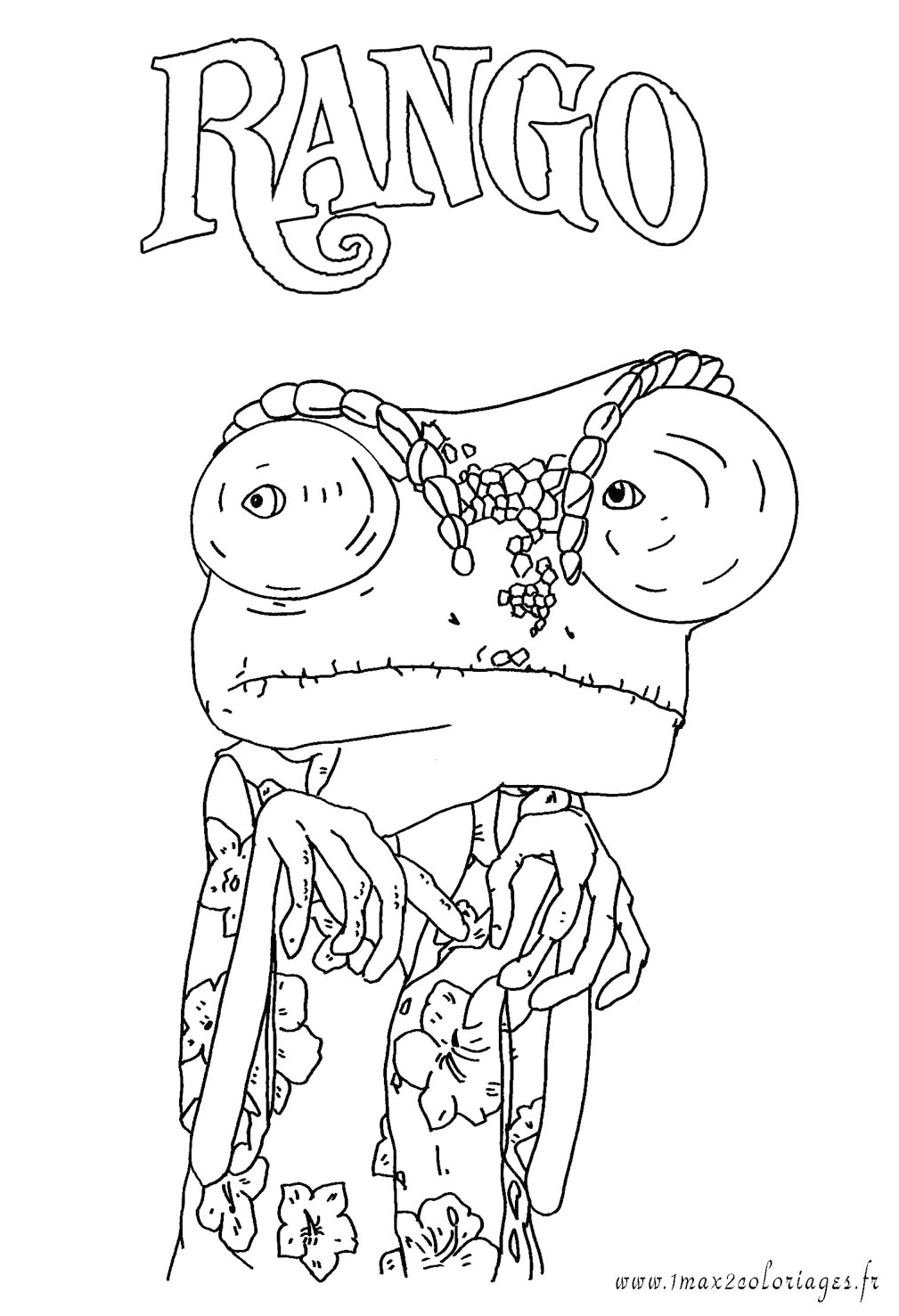 Rango is Sad Coloring Pages