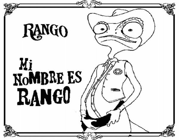 Rango to Print Coloring Pages
