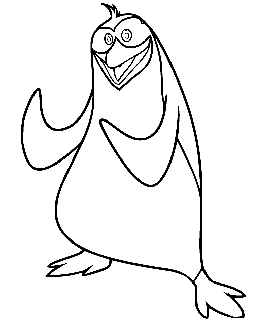 Rico Penguin Coloring Page