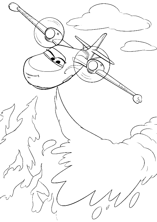 Rochelle Planes Disney Coloring Pages