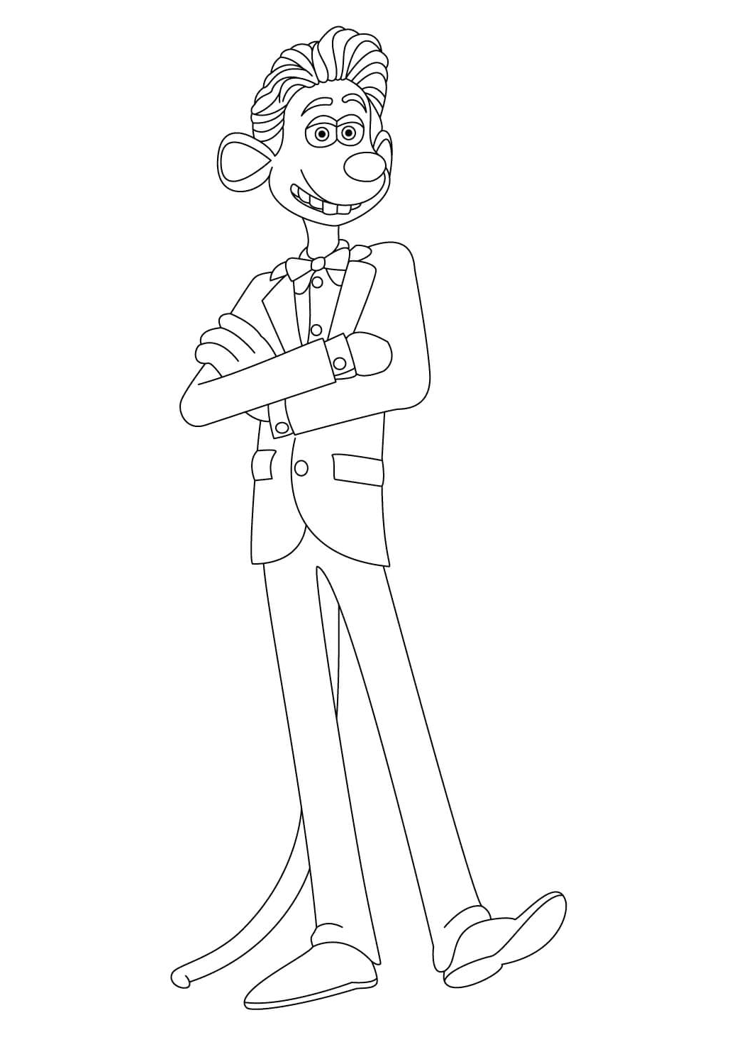 Roddy from Flushed Away Coloring Page