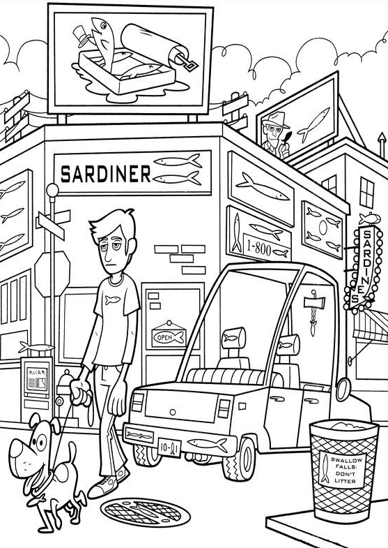 Sardiner Coloring Page