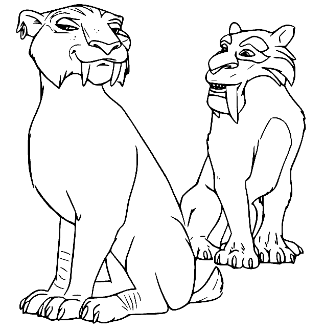 Shira and Diego Coloring Page