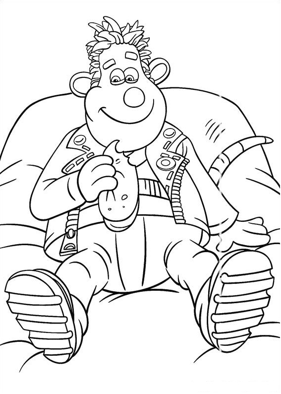 Sid Is Eating Coloring Pages