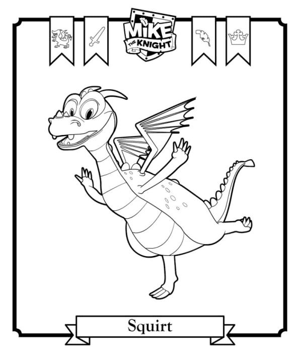 Squirt Coloring Page
