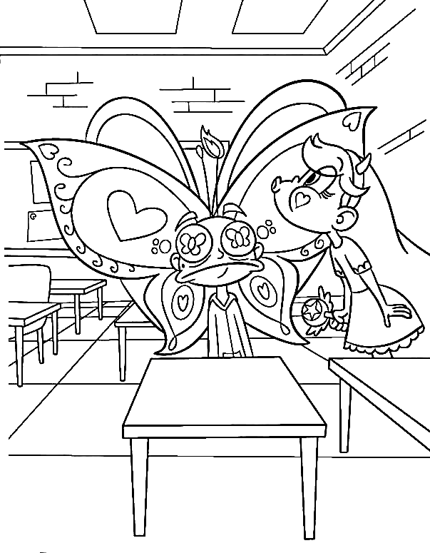 Star Butterfly and Friends Coloring Pages