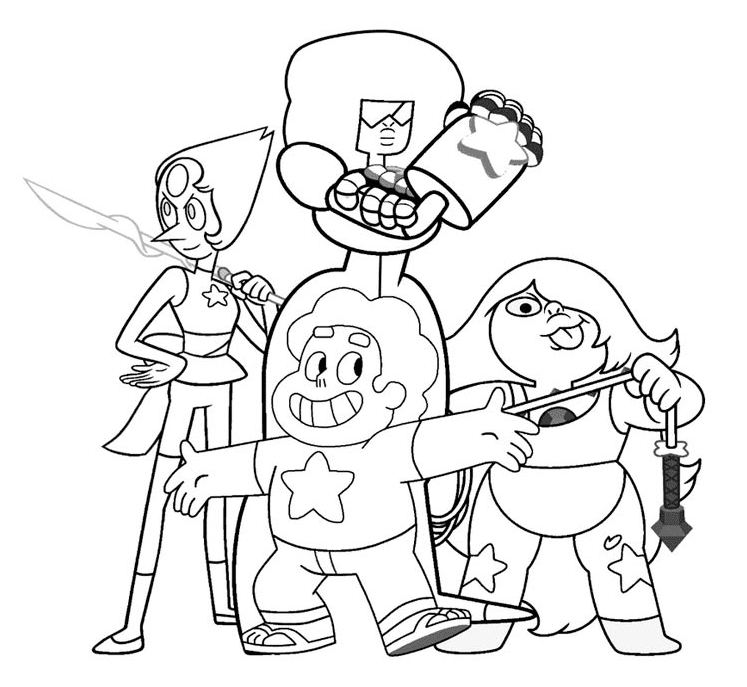 Desenho e Imagem Steven Universo Personagens para Colorir e Imprimir Grátis  para Adultos e Crianças 