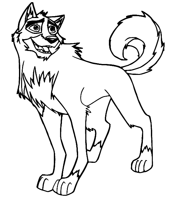 Strong Balto Coloring Pages
