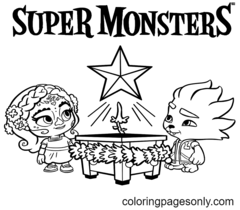 dibujos para colorear de super monstruos